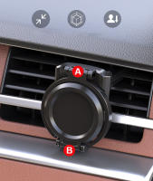 Soporte De Bebida Para Coche Con Ventosa De Ventilación Plegable Multifuncional Soporte Para Botella Y Taza De Café Accesorio Para Automóvil - details 3