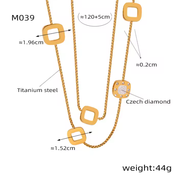 Encanto Collares de cadena de suéter largo para mujer y niña, joyería romántica para el Día de San Valentín, colgantes de corazones de amor huecos - 1