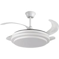 BEL AIR HOME - Ventilador de Techo Selene con Motor DC, Aspas Desplegables, Luz LED 36W Ajustable 3000K-6500K | Mando a Distancia Incluido, Blanco - details 1