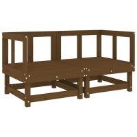 vidaXL Sofás de esquina de jardín 2 uds madera maciza Douglas Pino natural, Pino blanco, Pino gris Conjunto Terraza Muebles Jardín Exterior Juego de Muebles de jardín Mueble Jardín Exterior Muebles de Salon Exterior - details 3