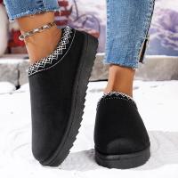 Botas Térmicas De Nieve Para Mujer Sin Tobilleras Cierre De Cordón Y Algodón Tallas 36-44 Para Otoño E Invierno Material De Pelo Y Suela De Goma - details 4