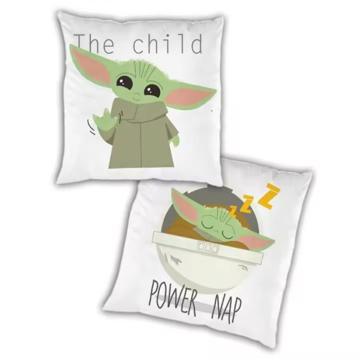 Cojín 35x35 2 caras New Import Star Wars Mandalorian Baby Yoda Grogu - 1