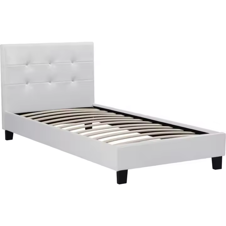 Habitat y Jardin - Cama "Julia" color Blanco - 90 x 190 cm - 1