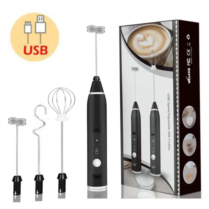 Batidor Eléctrico Portátil Para Leche Y Los Mejores Batidos USB Recargable De Mano Para Café Crema Y Batidos - 1