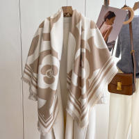 Bufanda De Cashmere Imitación Para Mujer Invierno Caliente Envoltura Suéter De Seda Algodón Cuadrado Moda Chal De Cuello - details 2
