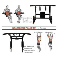 ALLINLIFE Barra dominadas pared dips Entrenamiento múltiple Máquina de dominadas Barra de dominadas multifuncional pull up Carga máx.200 kg - details 6