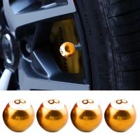 4pcs Tapones De Válvula De Neumático Para Coche Motocicleta Bicicleta Aleación De Aluminio Forma De Bola Cubierta De Polvo Tamaño 17x17x8mm - details 1