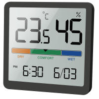 Nuevo Medidor De Temperatura Y Humedad Digital Para El Hogar 2025 LCD Sensor De Clima Estación Meteorológica Estilo De Soporte Para Pared Y Pieza Única - details 5