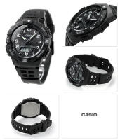 Reloj deportivo para hombre Casio SOLAR AQ-S800W-1B Hora Mundial Cronómetro 5 alarmas diarias correa de resina 100m resistente al agua - details 2