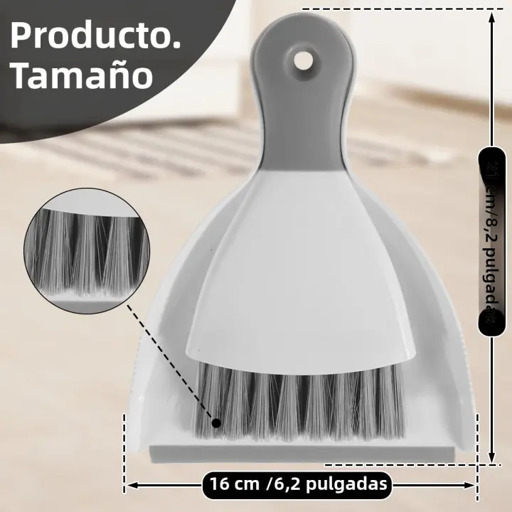 Mini Escoba Y Cepillo De Polvo Set Portátil Para Limpieza De Mesas Y Teclados Herramientas Multipropósito Para Limpiar Rastros En La Mesa De Comedor Y Computadora - 1