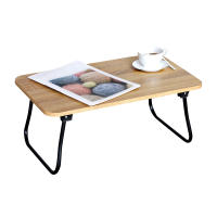 Max Home - Mesa plegable de desayuno multiusos, 53x30x22 cm, de madera y acero, bandeja para cama, sofá, ordenador portátil, mesita auxiliar, mesas plegables portátiles, estilo industrial, multifunción - details 2