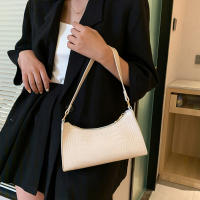 Bolso De Hombro Retro Con Patrón De Cocodrilo Para Mujer En Cuero PU Bolso De Bocina Estilo Francés Bolso De Mano Casual Monedero Tote - details 9