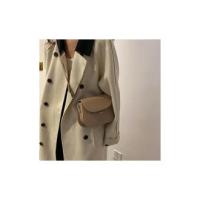 Bolso Cruzado de cuero PU para Mujer, Cartera de diseño, semicircular, estilo Retro, at fashion - details 11