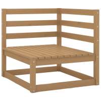 vidaXL Sofá de esquina de jardín cojines antracita madera pino Marrón, Blanco, Gris Conjunto Terraza Muebles Jardín Exterior Juego de Muebles de jardín Mueble Jardín Exterior Muebles de Salon Exterior - details 2
