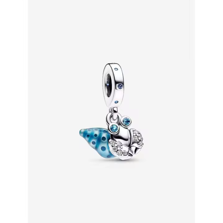 Pandora - Charm Colgante de Cangrejo Ermitaño que Brilla en la más tenuada-Plata de Lei - 1
