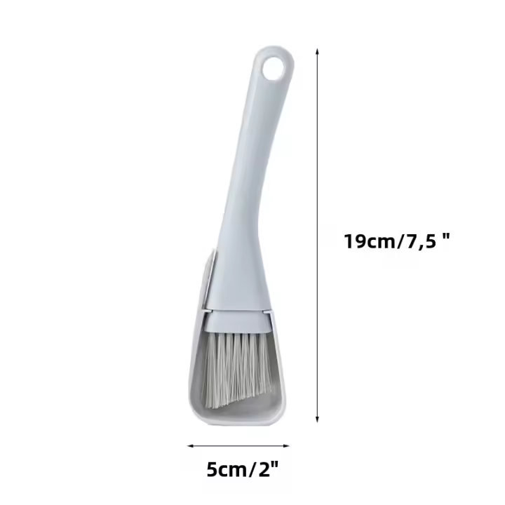 Cepillo De Limpieza Para Ralladuras De Ventanas Kit De Herramientas De Limpieza Domésticas 2 En 1 Cepillo Y Escoba Para Ranuras De Puerta Piso Teclado - 1