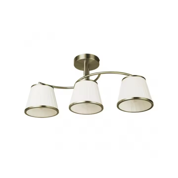 Fabrilamp - Lampara Lantanas 3xe27 Cuero Pant.beis 24x56x15,5 Cm - 1