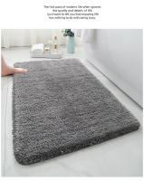 Alfombra De Piso De Terciopelo Grueso Y Cómoda Antideslizante Absorbedora De Agua Para Baño Dormitorio Sala De Estar Alfombra Para Interior - details 4