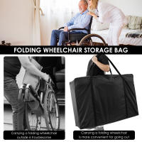 Bolsa De Viaje Para Ruedas Y Silla De Ruedas De Tela Oxford Impermeable Y Resistente Al Desgaste Bolsa Plegable Para Carro De Mano Compatible Con Roolator - details 6