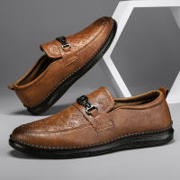 Zapatos De Cuero De Alta Calidad Para Hombre Loafers Italianos De Lujo Casual Transpirables Zapatos De Vestir Slip-on Para Conducir - details 15