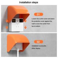 Caso impermeable PP cubierta de protección 86-tipo interruptor de pared Caja impermeable - details 3