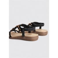 Amarpies AKO28553 Sandalias Planas Mujer Negro - details 2