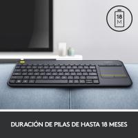Logitech K400 Plus Teclado Inalámbrico para TV con Control Multimedia y Panel Táctil - Gris Oscuro - details 6