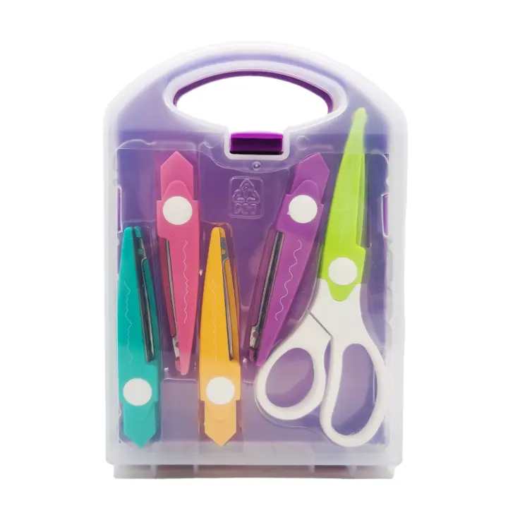 Tijeras De Arte Y Manualidades 5 En 1 Con Borde Encantador Caja De PP 5 Hojas Interchangeables Para Proyectos De DIY Divertidos - 1