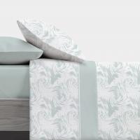 Carpe Diem Juego de Sábanas Estampada SWIRL Gris 50% Algodón 144 Hilos (Cama 90) - details 0