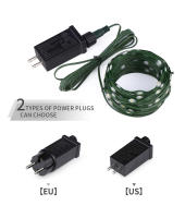 Cadena De Luces LED De Cuero Verde 24V Impermeable Para Exterior Decoración De Jardín Y Festivales 10M-100M Transformador 110V 220V - details 2
