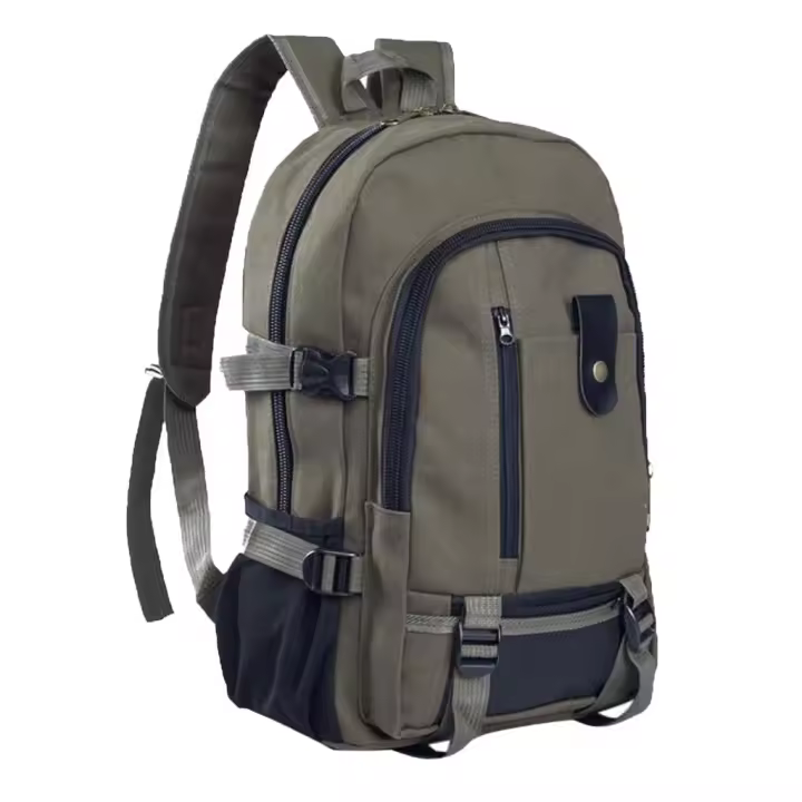 Unisex Fashion Simple de Doble hombre Mochila de Lona Schoolbag Bolsa de viaje Caliente - 1