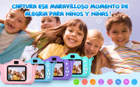 Camara Fotos Infantil, 1080P HD Camara de Fotos para niños, Juguetes de cámara Fotos niños, Regalo cumpleaños para niña de 3 4 5 6 7 8 9 10 años, con Tarjeta SD de 32 GB (Rosa) - details 0