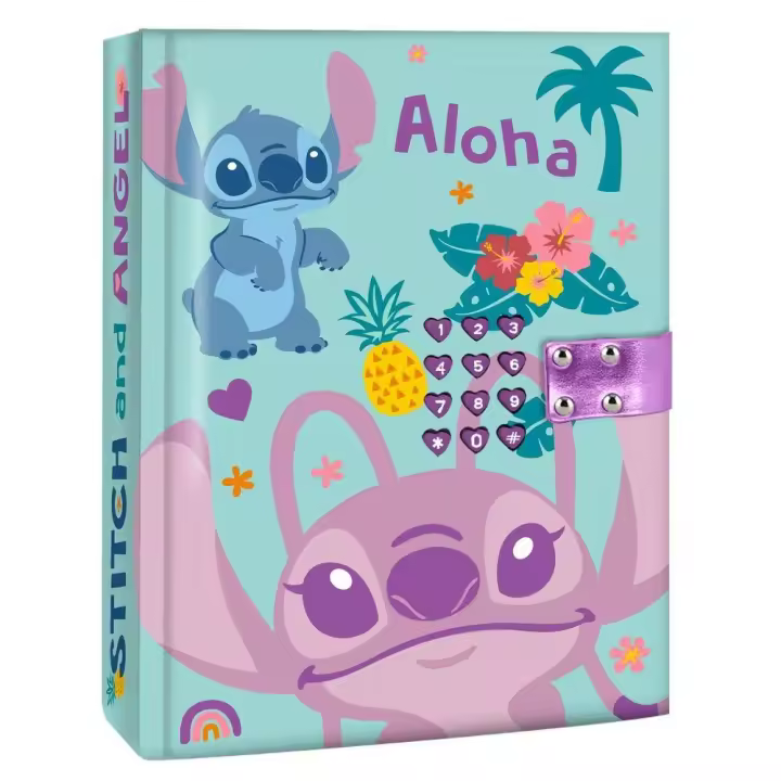Diario Secreto Disney Stitch Oficial - Agenda Código Kids Licensing 21x15cm - 1