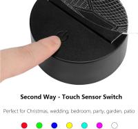 Lámpara Nocturna 3D De Princesa Hielo Para Niños Y Niñas Cambio De Color 7 Luces Decoración De Habitación Regalos Para Niños Y Niñas - details 6