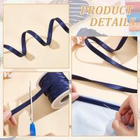Tira De Seda De Prenda 13.5 Yardas 0.4 Pulgadas Doble Plegado Para Decoración De Cheongsam Corte Y Costura De Ropa - details 3