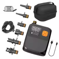 Bomba de aire eléctrica portátil, bomba de SUP inalámbrica de 80W, batería recargable de 20PSI 8000mAh, bomba de tabla de Paddle, iluminación LED, para inflables - details 0