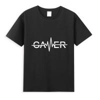 Camiseta De Algodón Casual Para Hombres Con Cuello Redondo Y Estampado De Moda Manga Corta Tops Transversales De Cuatro Estaciones - details 1