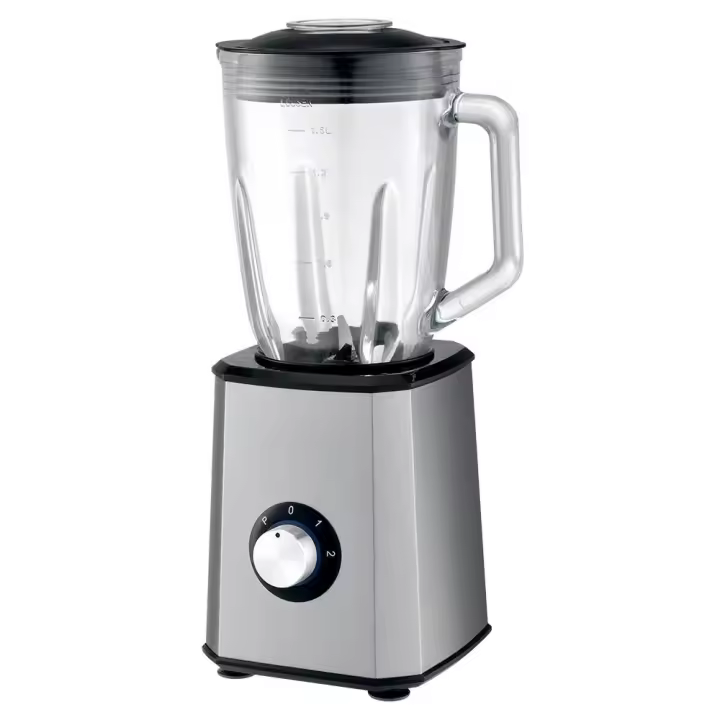 BATIDORA DE MESA CON JARRA DE CRISTAL 1.5 LITROS, BATIDORA LICUADORA CON POTENTE MOTOR DE 600W, BATIDORA DE MESA JARRA DE CRISTAL CON CUCHILLAS DE ACERO INOXIDABLE, BATIDORA DE MESA CON JARRA DE CRISTAL 1.5 LITROS - 1
