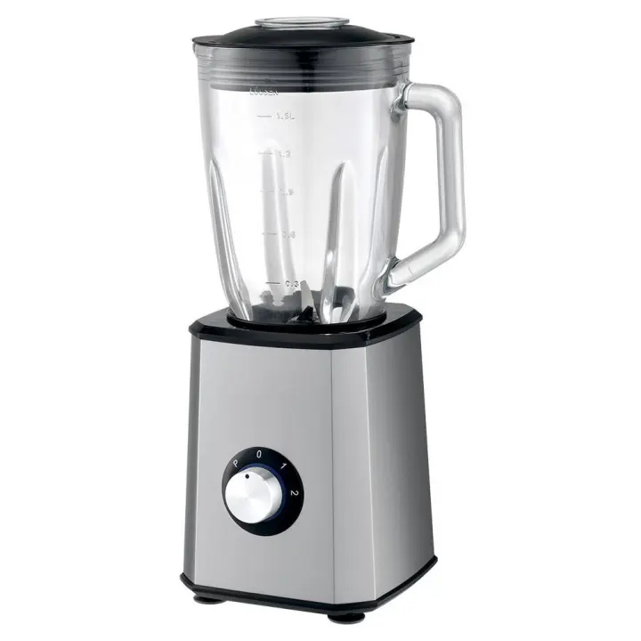 BATIDORA DE MESA CON JARRA DE CRISTAL 1.5 LITROS, BATIDORA LICUADORA CON POTENTE MOTOR DE 600W, BATIDORA DE MESA JARRA DE CRISTAL CON CUCHILLAS DE ACERO INOXIDABLE, BATIDORA DE MESA CON JARRA DE CRISTAL 1.5 LITROS - 1