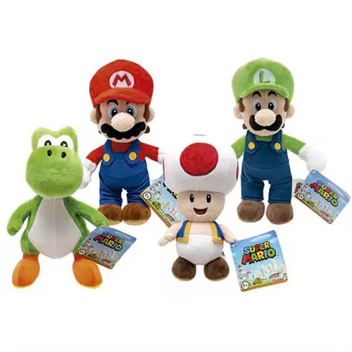 Simba- Luigi, Yoshi, Toad ，super mario Peluches pack4modelo 20 Cm - 1