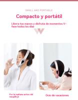 Masajeador facial EMS, cinturón elevador en forma de V, plegable, luz roja y azul, LED, vibración adelgazante, mejora la elasticidad de la piel, terapia de fotones, masaje facial vibratorio, adelgazante, elimina la papada, levanta y tensa - details 9