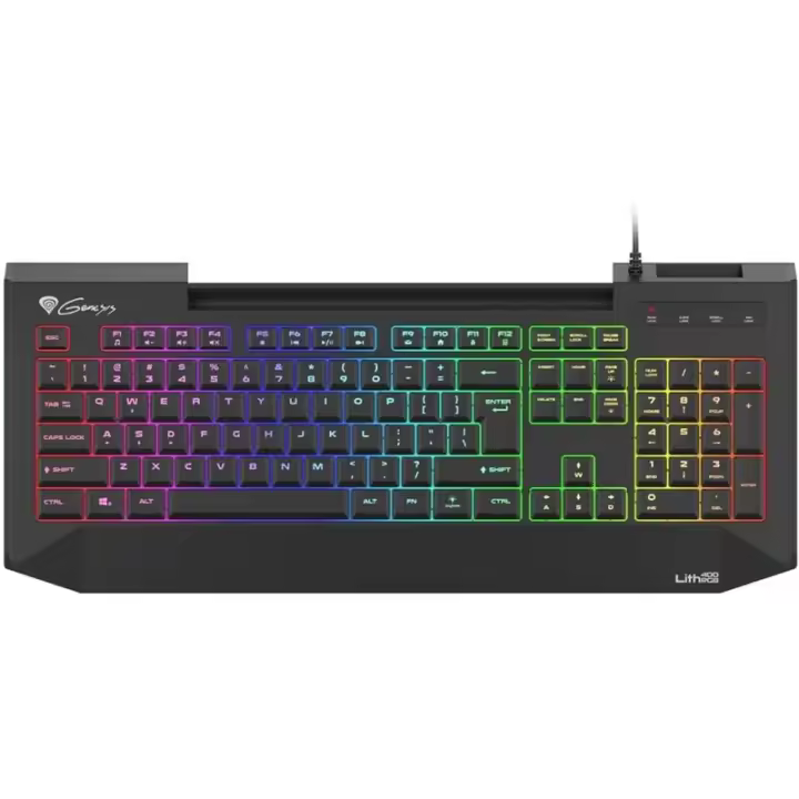 Genesis | LITH 400 | Gaming keyboard | RGB LED light | US | Black | Wired | m - 1