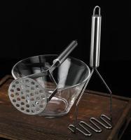 Molinillo De Patatas De Acero Inoxidable Manual Machacadora De Frutas Y Verduras Para Cocina Adecuado Para Niños Gadgets Complementarios - details 6