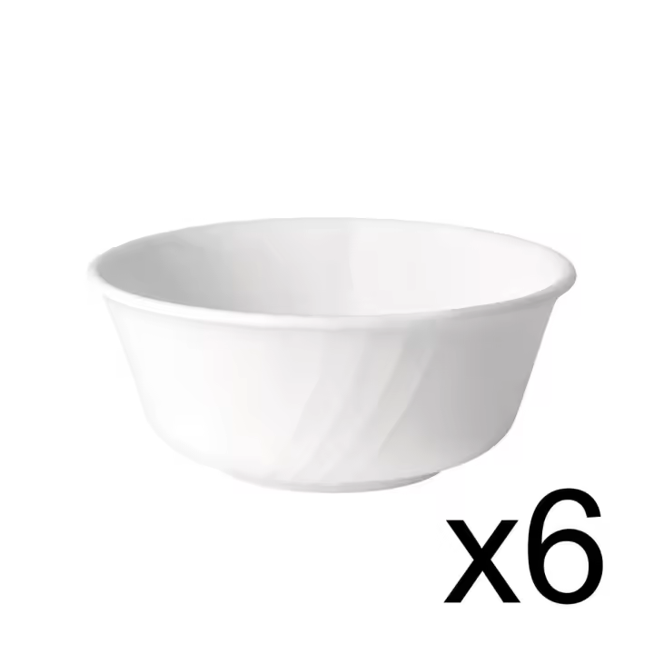 BORMIOLI ROCCO EBRO 6 Multiusos Opal 12CM Blanco Brillo Fabricado en España Reciclable - 1