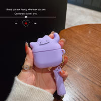Funda De Silicona Para Airpods 1 2 3 4 Con Dibujos Animados Y Efecto 3D De Fantasma Cubierta Protectora Para Auriculares Inalámbricos Con Estuche De Carga Y Pluma - details 0