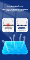 Almohada De Asiento De Coche Con Gel Refrescante 3D Honeycomb Almohada De Silla De Oficina Y Hogar Transpirable Y Fresca Accesorios De Coche - details 2