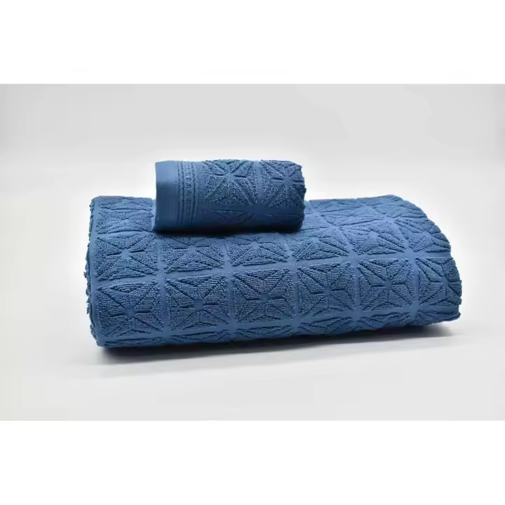 JUEGO DE 3 TOALLAS T1662C AZUL VIDAL HOME - 1