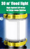 Linterna Portátil Recargable LED Super Brillante Con Fuente De Luz Doble Para Camping Y Excursiones Al Aire Libre Tipo C - details 7