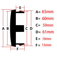 Juego De 4 Piezas De Tapas Centrales De Rueda Para Coche 65mm Accesorios Automotrices Duraderos Y De Alta Calidad Cubierta Para Vehículos - details 0