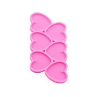 Molde De Silicona Para Joyería DIY En Forma De Corazón Brillante GJ-226 Para Llaveros Pendantes Y Collares Accesorios De Joyería - details 5